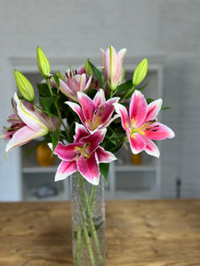 Premium Best Regards Pink Lilies - Pollen Free