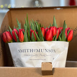 The Red Christmas Tulip Bouquet  - 50 Stems