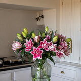Premium Samantha Pink Roselilies - Pollen Free